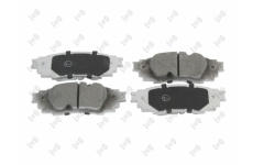 Sada brzdových destiček, kotoučová brzda ABAKUS 231-02-197