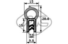 Těsnění dveří Metalcaucho 48534