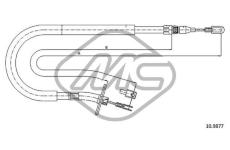 żażné lanko parkovacej brzdy Metalcaucho 80965