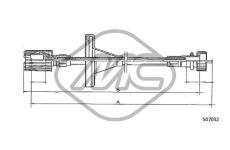 Hřídel tachometru Metalcaucho 81177