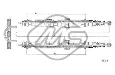 Tazne lanko, parkovaci brzda Metalcaucho 81290