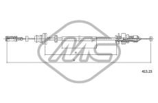 Plynové lanko Metalcaucho 81552