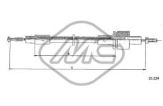 Tazne lanko, ovladani spojky Metalcaucho 81691