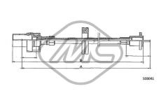 Hriadeľ tachometra Metalcaucho 81718