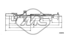 Hriadeľ tachometra Metalcaucho 81726