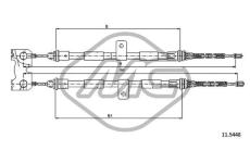 Tazne lanko, parkovaci brzda Metalcaucho 81812