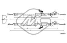 Tazne lanko, parkovaci brzda Metalcaucho 81828