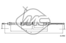 Tazne lanko, parkovaci brzda Metalcaucho 81855