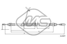 Tazne lanko, parkovaci brzda Metalcaucho 81866