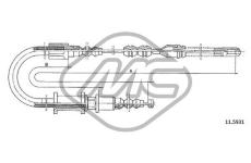 Tazne lanko, parkovaci brzda Metalcaucho 82496