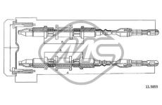 Tazne lanko, parkovaci brzda Metalcaucho 82499