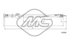 Hřídel tachometru Metalcaucho 82758