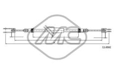 żażné lanko parkovacej brzdy Metalcaucho 83133
