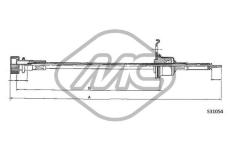 Hriadeľ tachometra Metalcaucho 83667