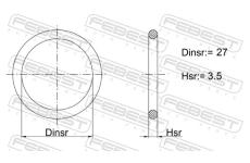 Těsnění, automatická převodovka FEBEST 02400-008