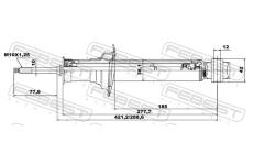 Tlumič pérování FEBEST 02658720R