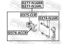 Brzdový třmen FEBEST 0277-N16RL