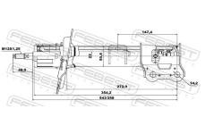 Tlumič pérování FEBEST 12660596FL