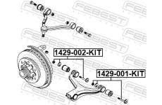 Sroub pro opravu odklonu kola FEBEST 1429-001-KIT