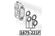 Sada na opravy, brzdový třmen FEBEST 1675-221F