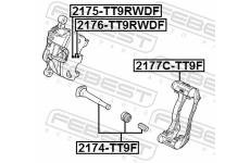 Sada na opravy, brzdový třmen FEBEST 2175-TT9RWDF
