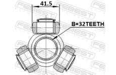 Tripod, hnací hřídel FEBEST 2316-030