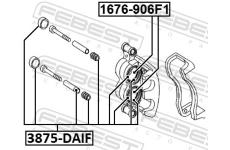 Sada na opravy, brzdový třmen FEBEST 3875-DAIF