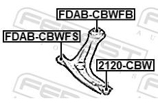 Uložení, řídicí mechanismus FEBEST FDAB-CBWFB
