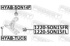 Uložení, řídicí mechanismus FEBEST HYAB-SON14F