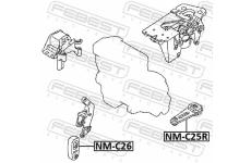 Zavěšení motoru FEBEST NM-C25R