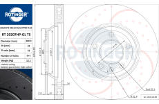 Brzdový kotouč ROTINGER RT 20207HP-GL T5