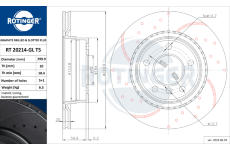 Brzdový kotouč ROTINGER RT 20214-GL T5