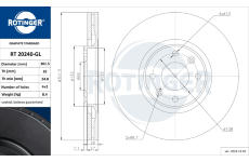 Brzdový kotouč ROTINGER RT 20240-GL