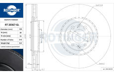 Brzdový kotouč ROTINGER RT 20367-GL