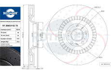 Brzdový kotouč ROTINGER RT 20653-GL T5