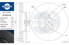 Brzdový kotouč ROTINGER RT 20731-GL