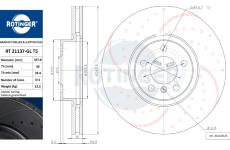 Brzdový kotouč ROTINGER RT 21137-GL T5