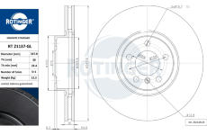 Brzdový kotouč ROTINGER RT 21137-GL