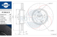 Brzdový kotouč ROTINGER RT 2930-GL T5