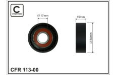 Vratná/vodiaca kladka rebrovaného klinového remeňa CAFFARO 113-00