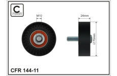 Vratná/vodiaca kladka rebrovaného klinového remeňa CAFFARO 144-11