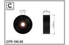 Vratná/vodiaca kladka rebrovaného klinového remeňa CAFFARO 190-00