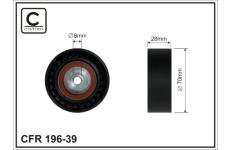 Vratná/vodiaca kladka rebrovaného klinového remeňa CAFFARO 196-39
