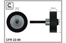 Vratná/vodiaca kladka rebrovaného klinového remeňa CAFFARO 22-99