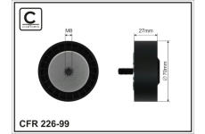 Vratna/vodici kladka, klinovy zebrovy remen CAFFARO 226-99