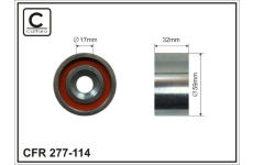 Obehová/vodiaca kladka ozubeného remeňa CAFFARO 277-114