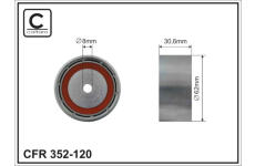 Napínacia kladka ozubeného remeňa CAFFARO 352-120