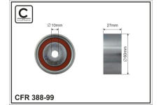 Obehová/vodiaca kladka ozubeného remeňa CAFFARO 388-99