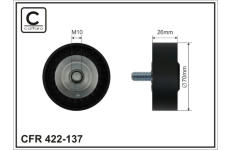 Vratna/vodici kladka, klinovy zebrovy remen CAFFARO 422-137