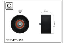 Napínací kladka, žebrovaný klínový řemen CAFFARO 476-118